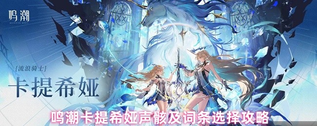 鸣潮卡提希娅声骸及词条选择攻略