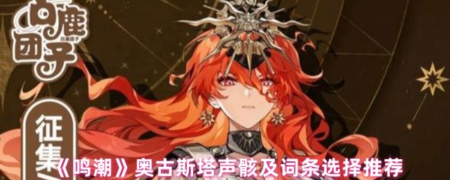 《鸣潮》奥古斯塔声骸及词条选择推荐