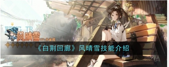 《白荆回廊》风晴雪技能介绍