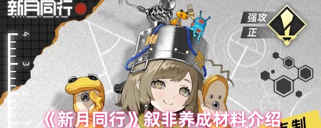 《新月同行》叙非养成材料介绍