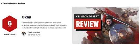 《红色沙漠》IGN最终评分仍为6分   反转未能实现