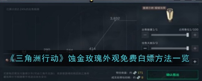 《三角洲行动》蚀金玫瑰外观免费白嫖方法一览