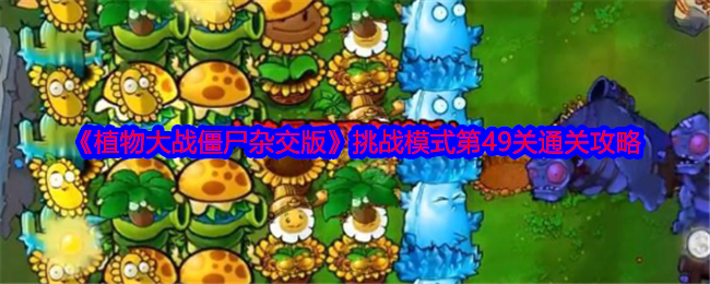 《植物大战僵尸杂交版》挑战模式第49关通关攻略