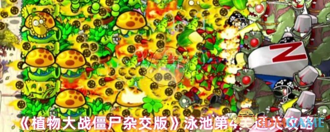 《植物大战僵尸杂交版》泳池第4关通关攻略