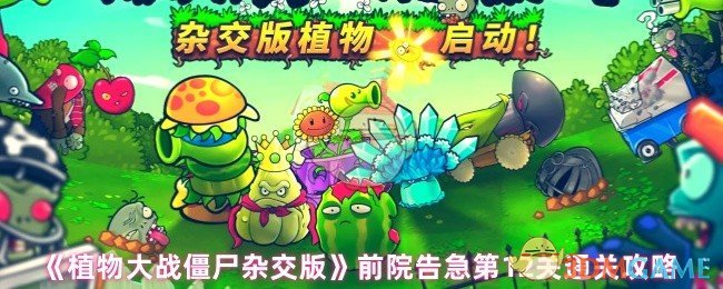 《植物大战僵尸杂交版》前院告急第12关通关攻略