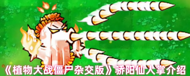 《植物大战僵尸杂交版》骄阳仙人掌介绍