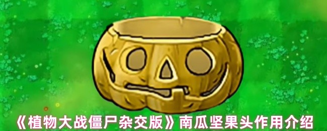 《植物大战僵尸杂交版》南瓜坚果头作用介绍