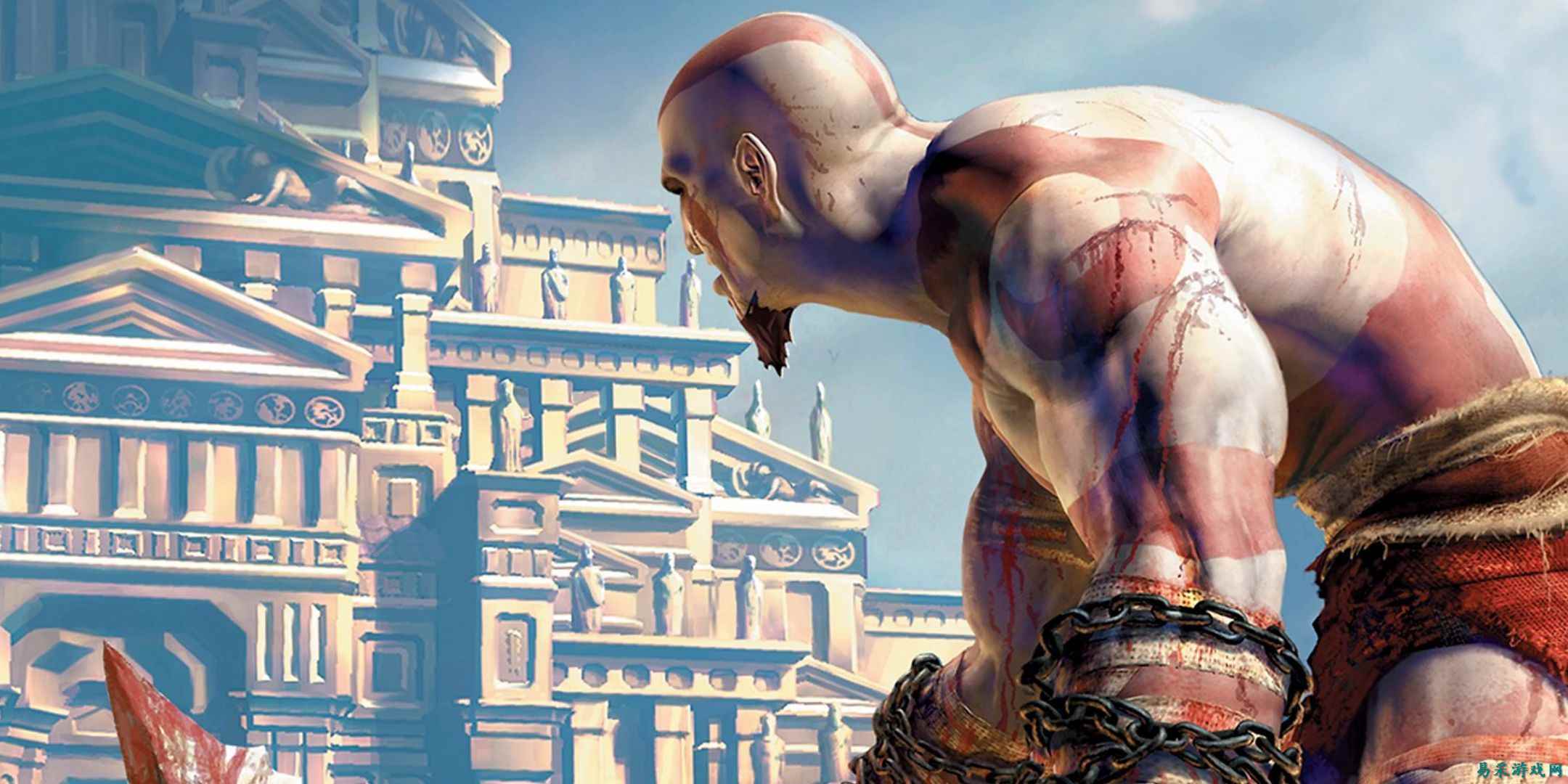 God Of War的奎托斯满身灰烬是因为他在白纸上的样子