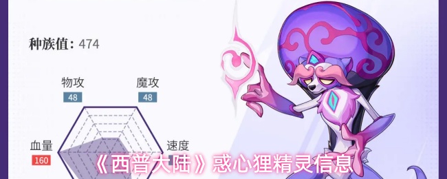 《西普大陆》惑心狸精灵信息