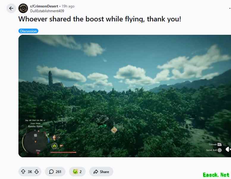 红色沙漠玩家发掘滑翔加速技巧,操作流畅效果惊艳引热议