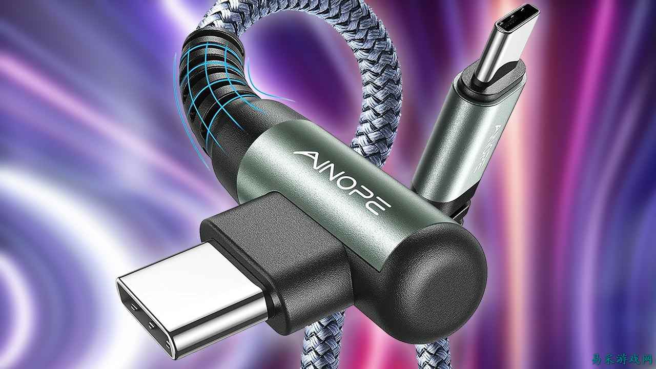 6.6英尺直角USB-C数据线双包装仅售5美元（单条2.5美元）