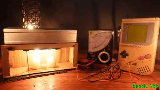 用火也能打游戏!省电天才用蜡烛驱动游戏机