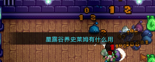 星露谷养史莱姆有什么用