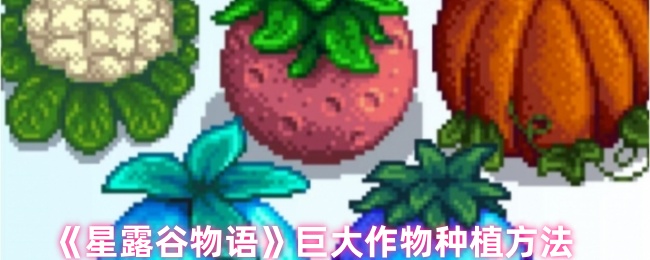 《星露谷物语》巨大作物种植方法