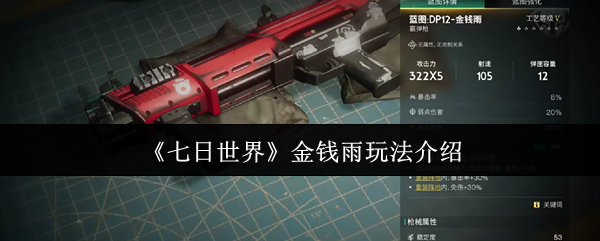 《七日世界》金钱雨玩法介绍