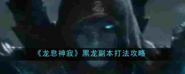 《龙息神寂》黑龙副本打法攻略