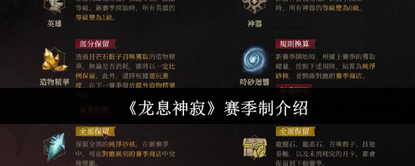 《龙息神寂》赛季制介绍