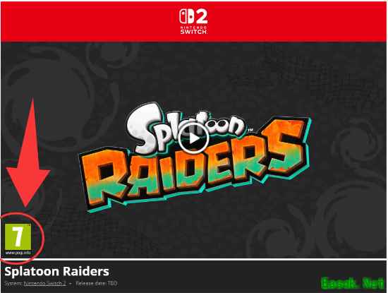 任天堂欧洲eShop更新斯普拉遁：涂击队PEGI 7分级，发售临近