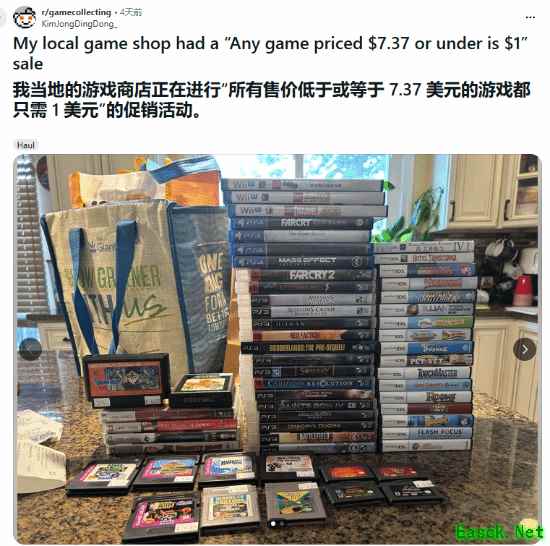 血赚！游戏店疯狂甩卖 所有游戏盘一律1元随便买