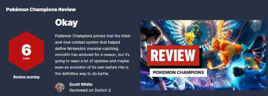 IGN仅6分！《宝可梦》新作被批内容太空