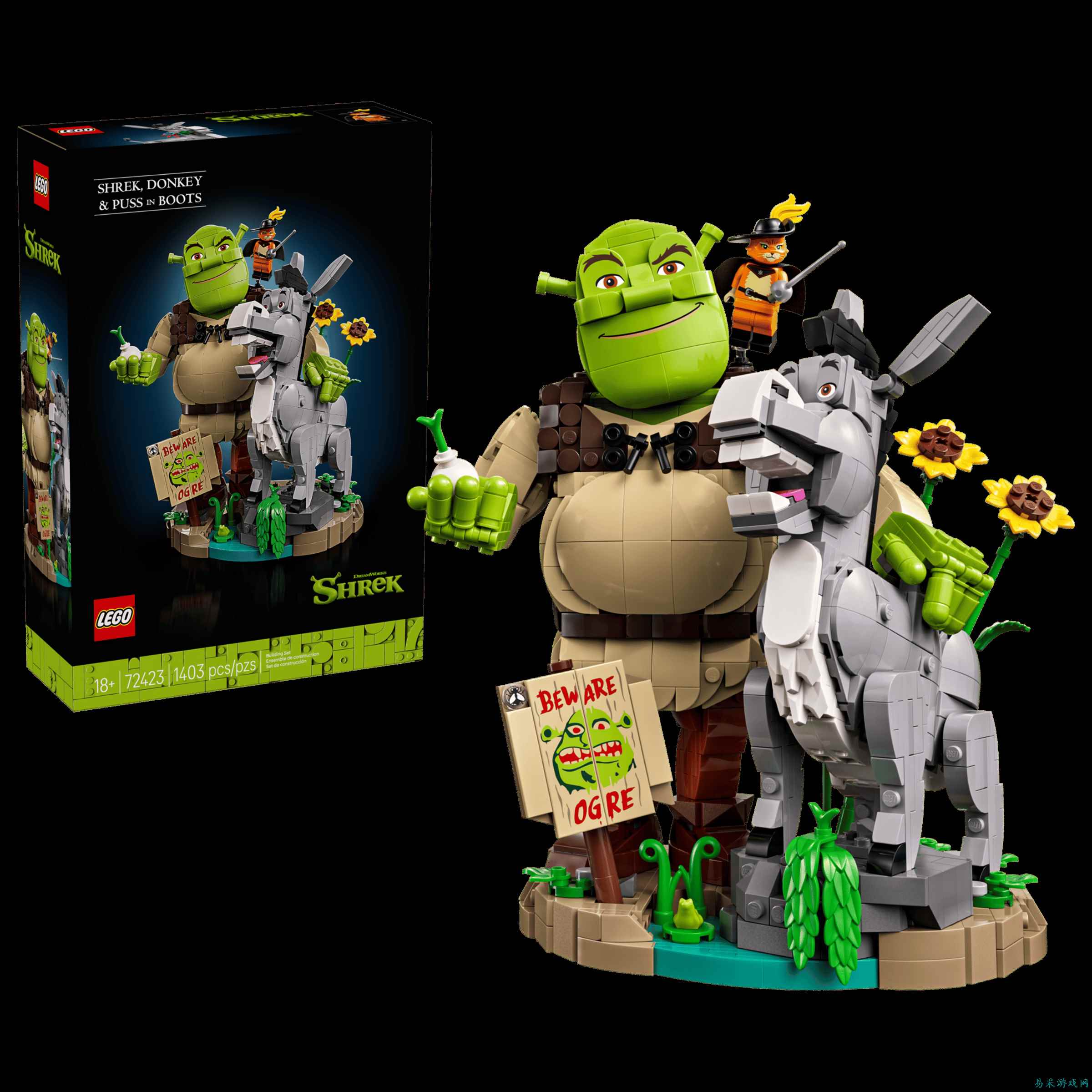 《Shrek》25周年纪念版乐高套装确认：售价、零件数及登场角色揭晓