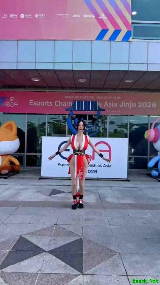 剑星体模Myboo神还原不知火舞，灵动与力量感兼具