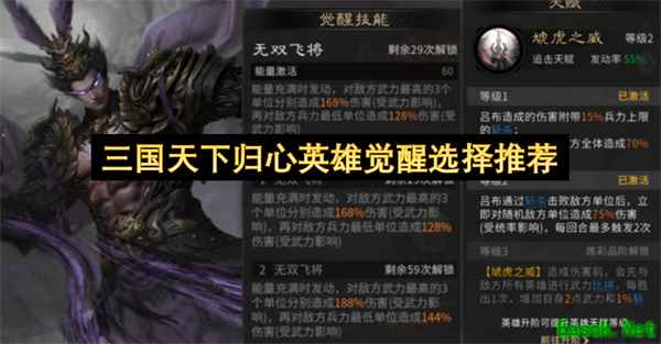 三国天下归心英雄觉醒选择推荐