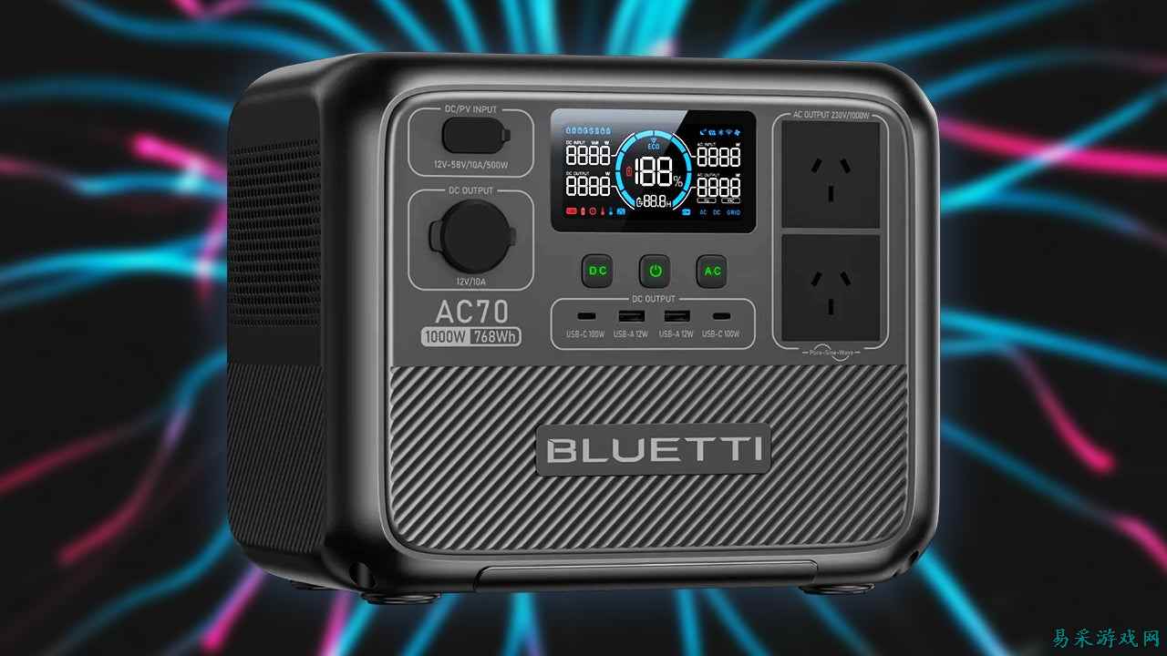 省下超过100美元：高评分Bluetti AC70 768Wh 1,000W磷酸铁锂移动电源促销中