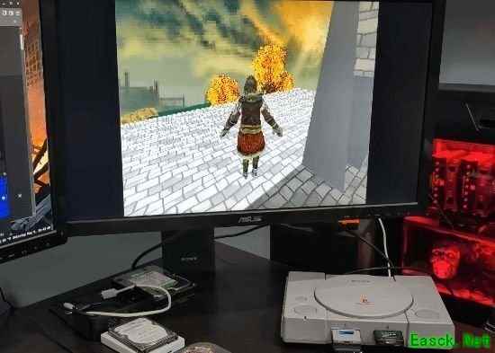PS1原机实机运行！艾尔登法环降级移植版成功登陆初代PlayStation