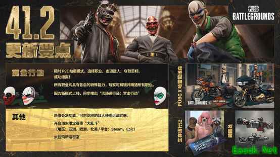PUBG赏金行动PvE新模式上线:五职业协同劫案,限时开放至6月17日