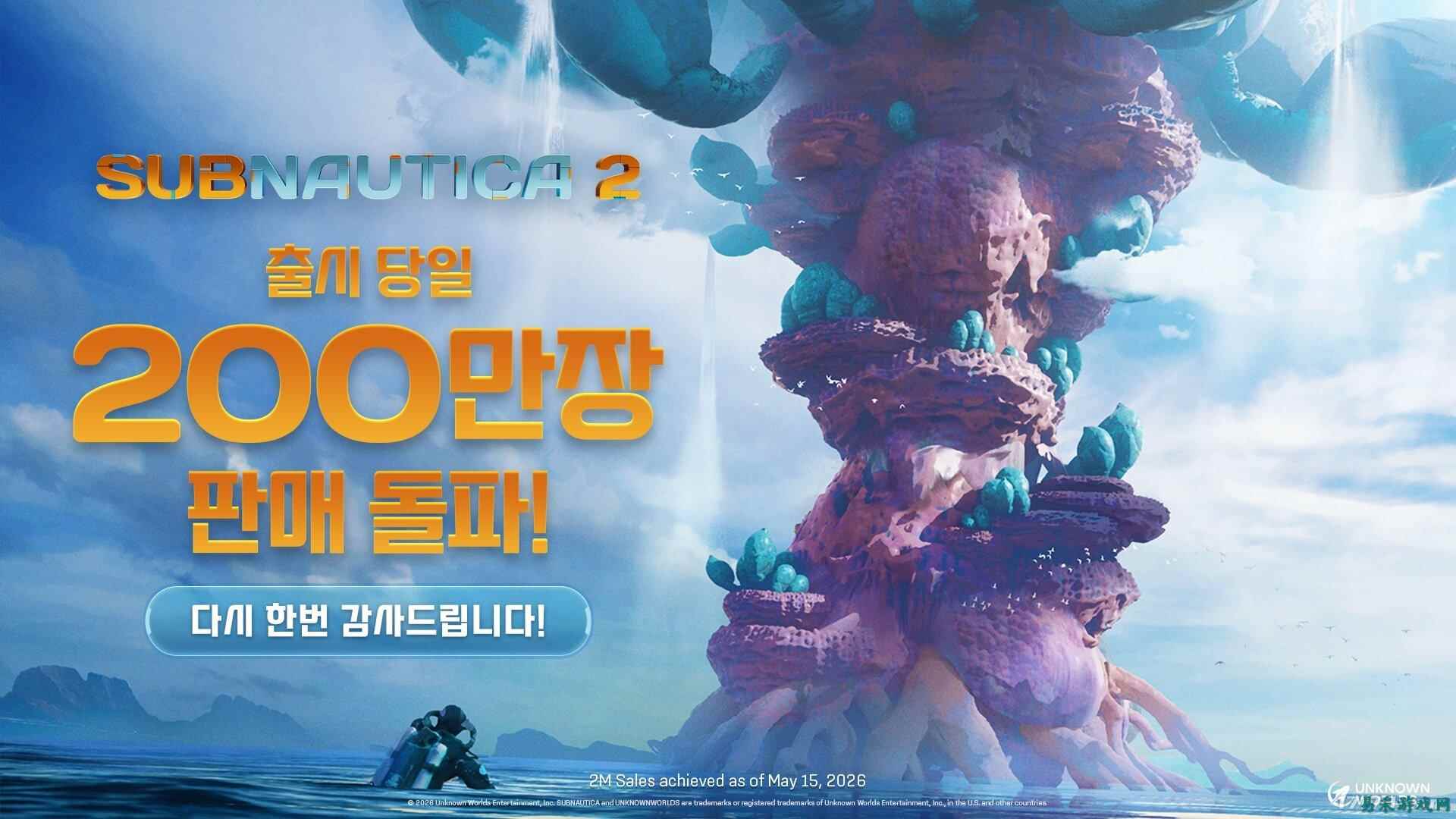 《深海迷航2》上线12小时累计销量突破200万份