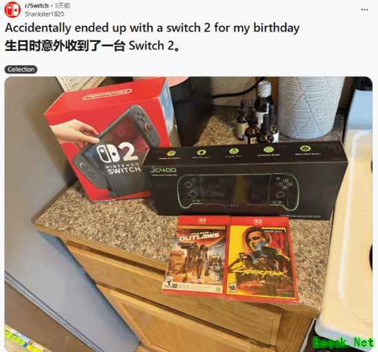 三十岁生日惊喜：父母跨州寄来Switch新主机与游戏