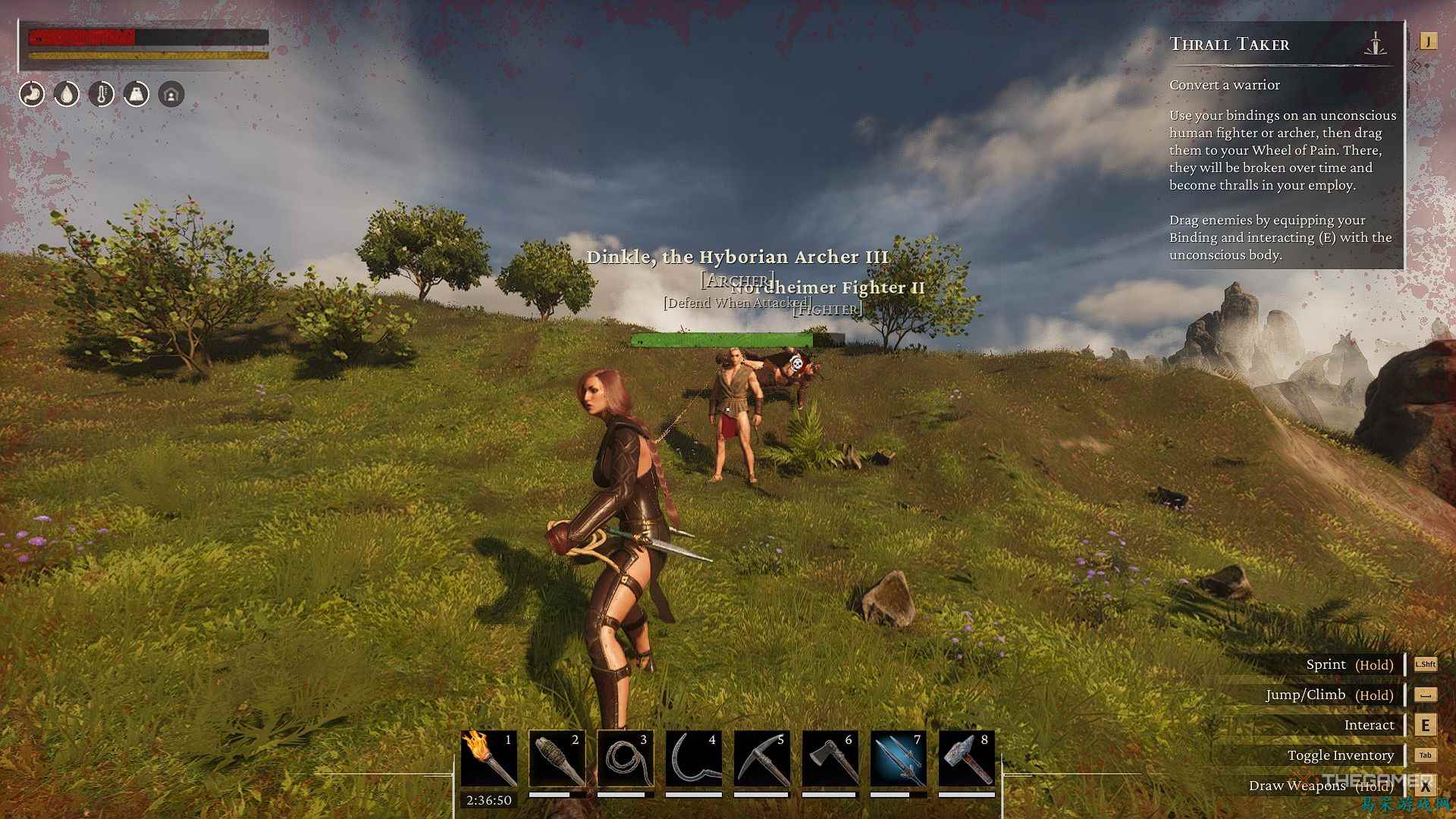 如何在《Conan Exiles Enhanced》中抓捕奴隶