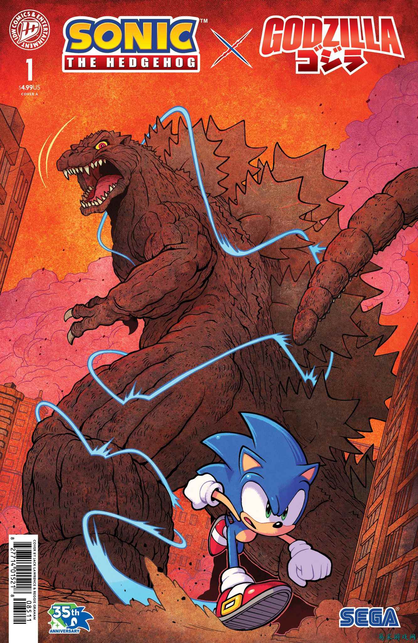哥斯拉：能量释放 双重打击 与 Sonic 的漫画联动真是意想不到的惊喜——快来查看独家预览