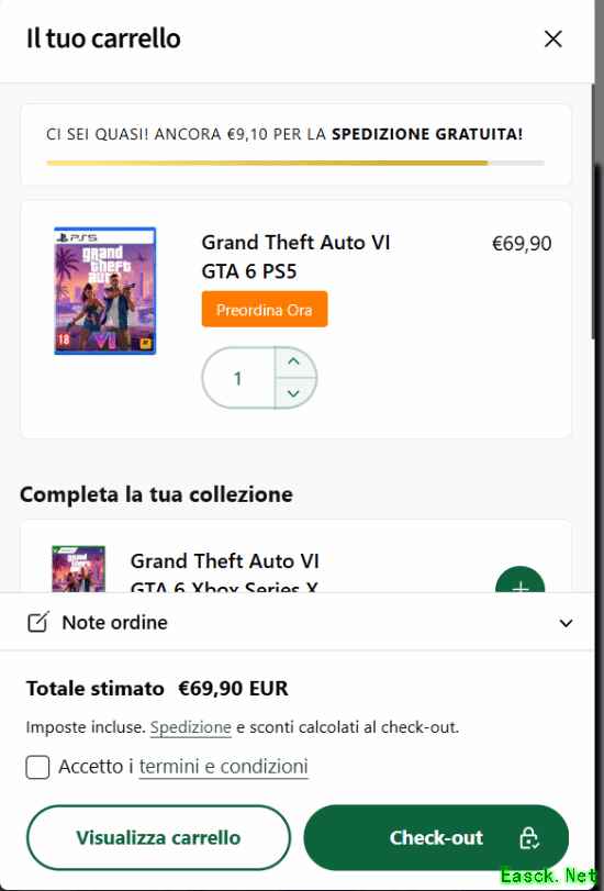 《GTA6》定价69.9欧元?意大利惊现PS5实体版预购