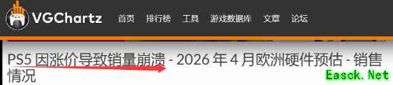 PS5欧洲销量惨到崩溃！索尼涨价太疯狂 玩家不买账