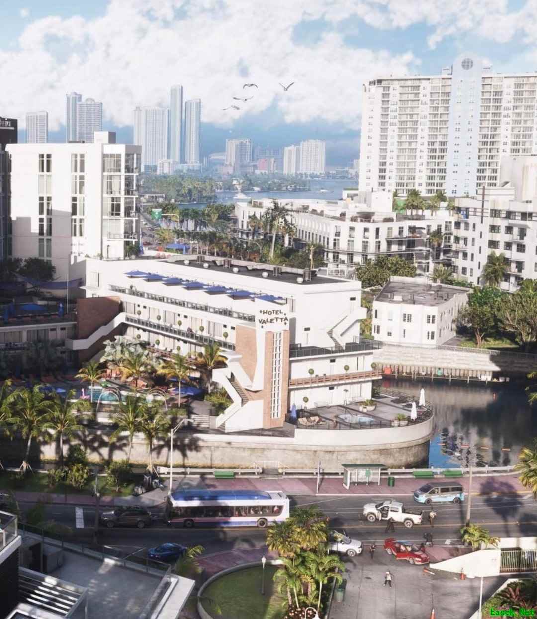 GTA6迈阿密场景高度还原真实地理,写实建模引发沉浸式体验热议