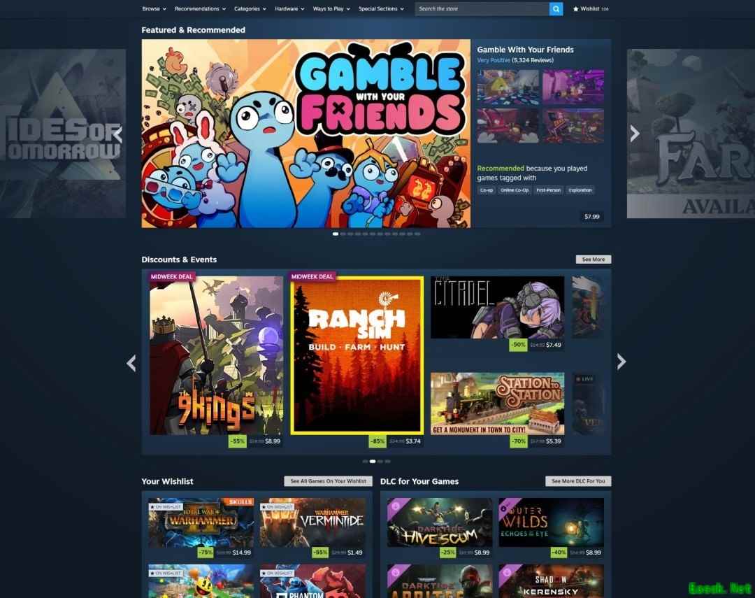 Steam首页2026年6月5日全面升级：支持悬停预告、个性化推荐与发售日历