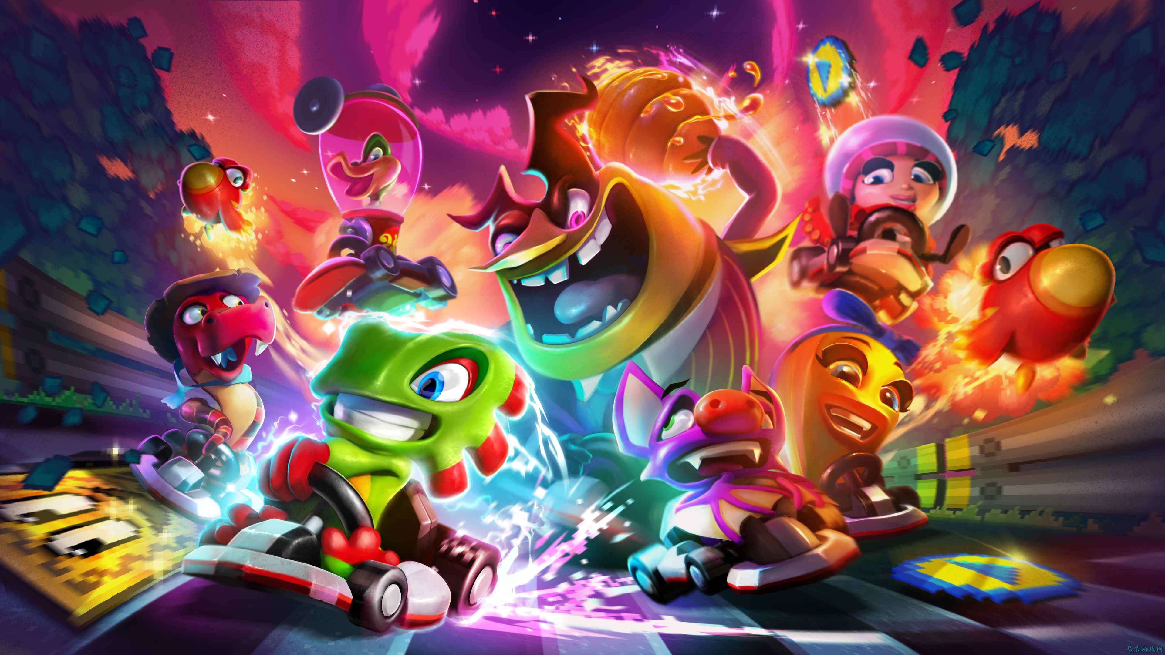 《Super Yooka-Laylee Kart》正式公布,充满 SNES 版 Super Mario Kart 风格