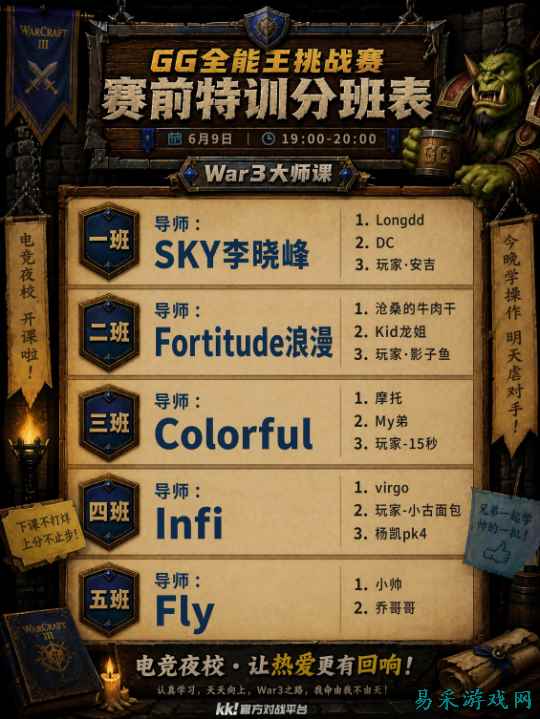 KK官方对战平台电竞夜校今日震撼开课！24位跨界大神集结，谁的“身价”将大跳水？！