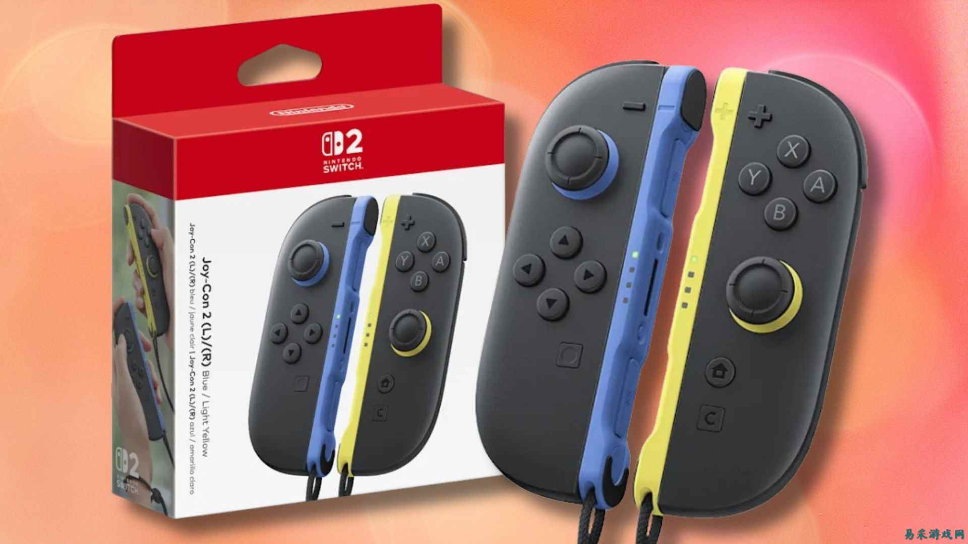 新款任天堂 Switch 2 蓝色与淡黄色 Joy-Con 2 现已开启预购