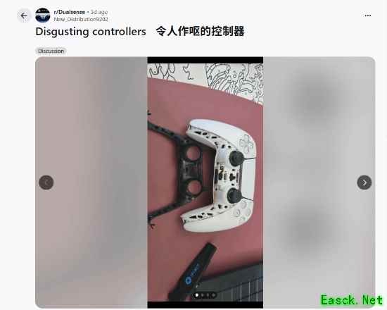 维修师分享最脏PS5手柄 拆开还有蟑螂窝