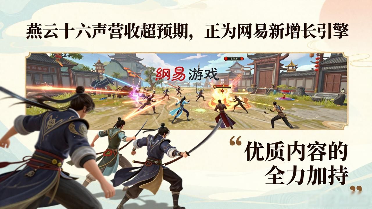 燕云十六声商业化表现超预期，是网易游戏业务的重要增长引擎_网易未来发展战略_网易未来前景及其发展建议