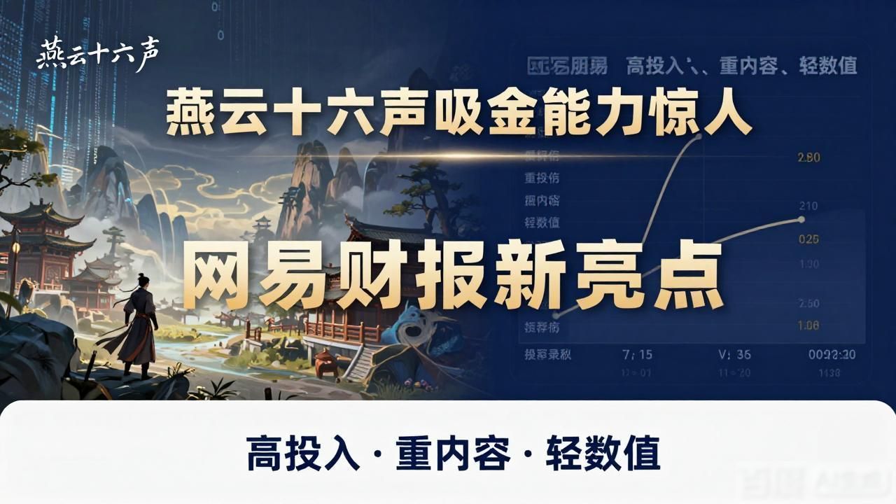 网易发展规划_燕云十六声商业化表现超预期,是网易游戏业务的重要增长引擎_网易的未来
