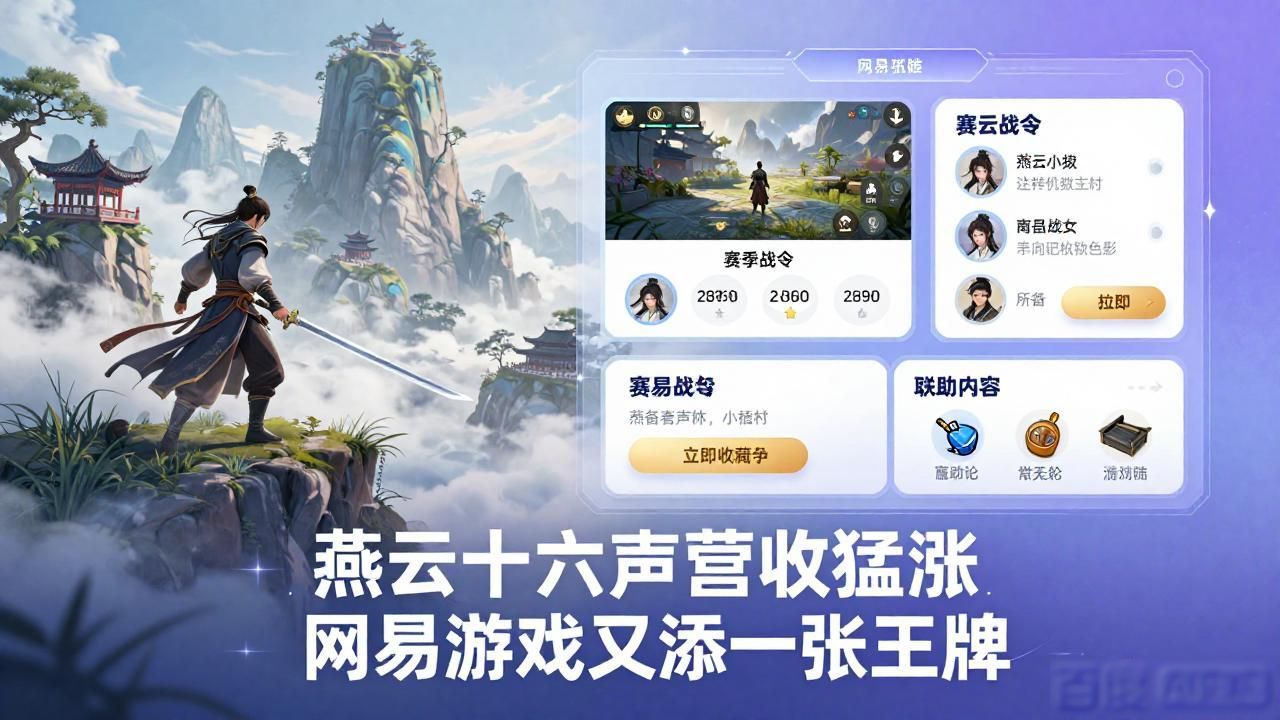 网易未来发展战略_燕云十六声商业化表现超预期，是网易游戏业务的重要增长引擎_网易未来发展趋势
