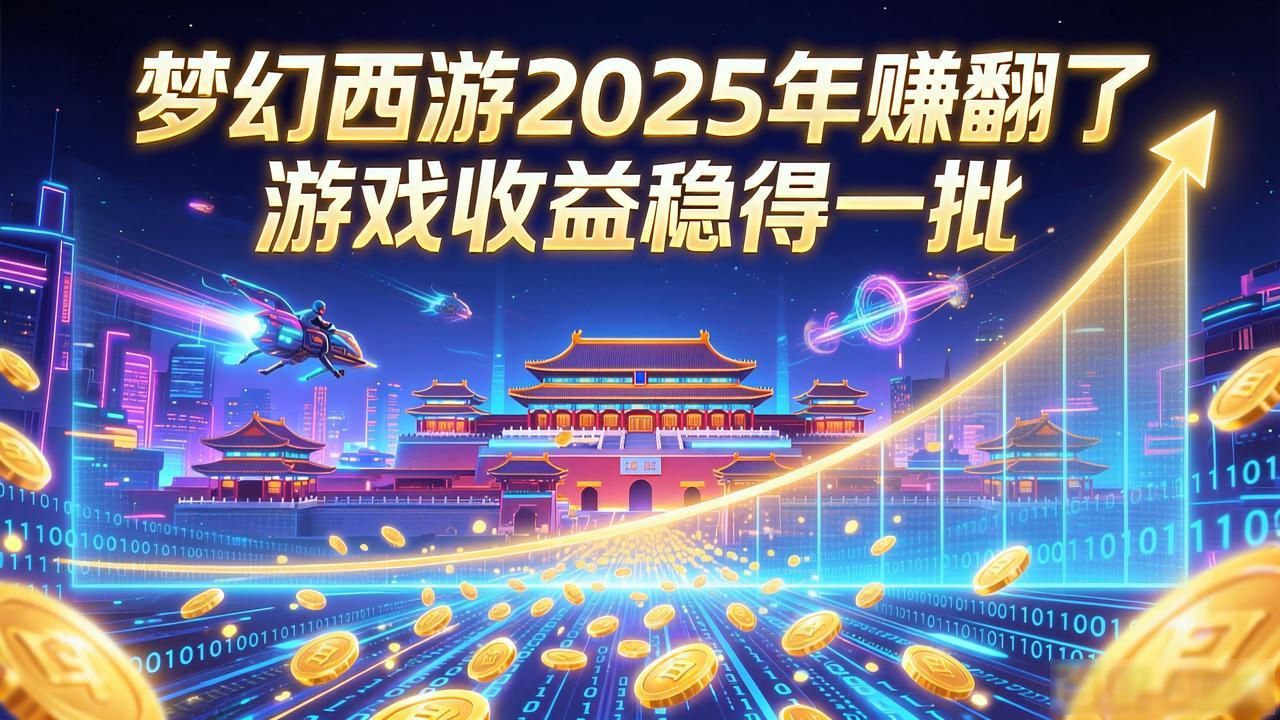 梦幻西游2025年赚翻了 游戏收益稳得一批