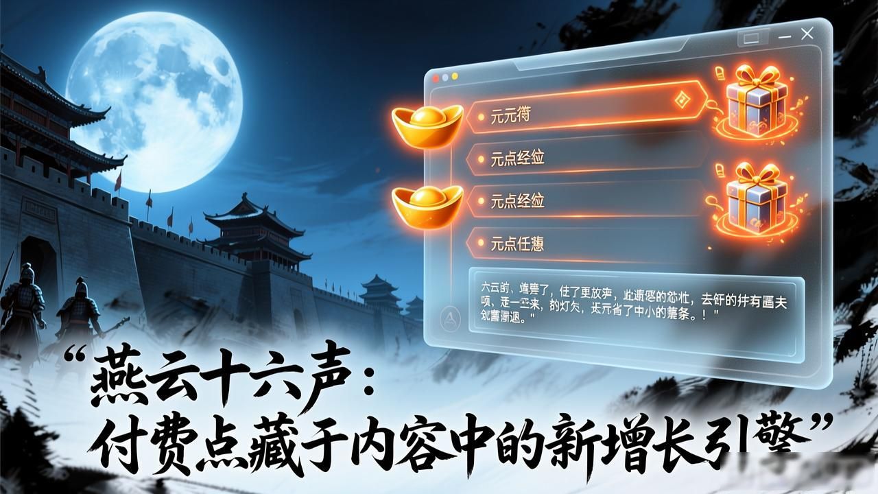 燕云十六声为啥这么赚钱 成网易新增长引擎