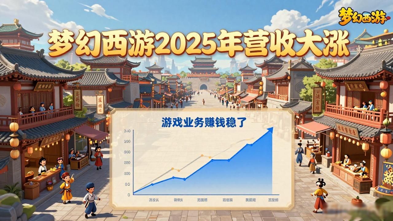 梦幻西游2025年营收大涨 游戏业务赚钱稳了