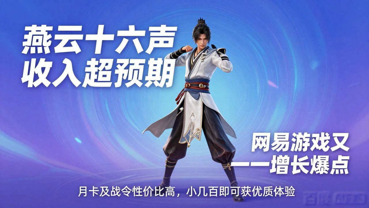 燕云十六声商业化表现超预期，是网易游戏业务的重要增长引擎_网易发展规划_网易未来发展战略