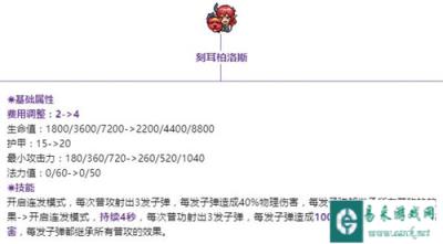 战歌竞技场刻耳柏洛丝即将加强 刻耳柏洛丝上星利器